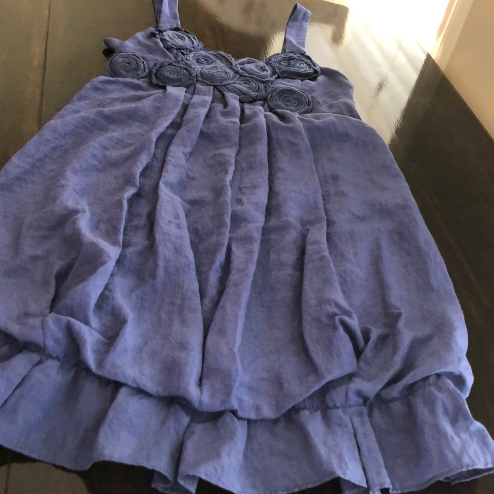 Blue linen Karlie dress